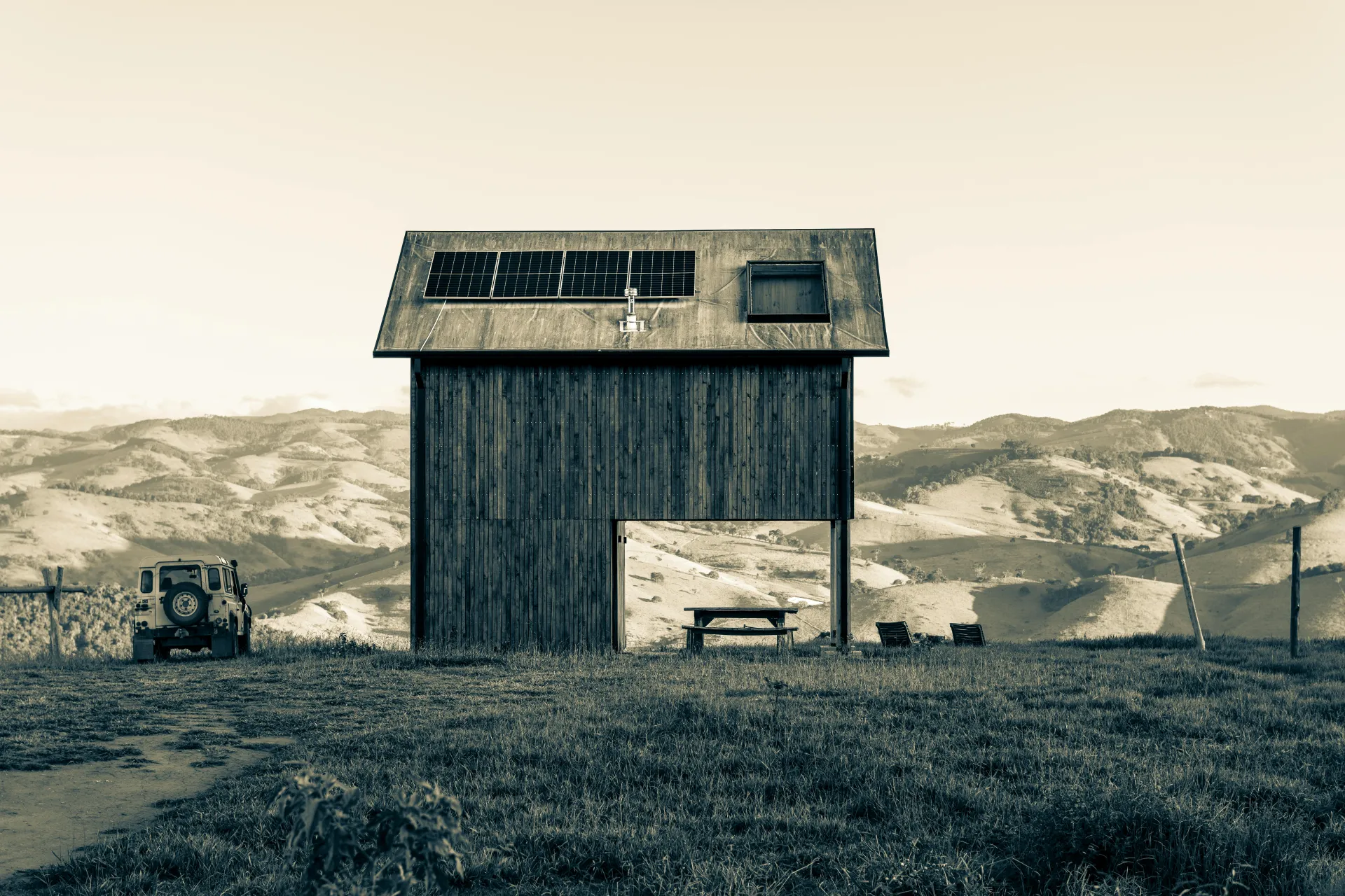 Explotación agraria en Galicia con instalación de autoconsumo.
